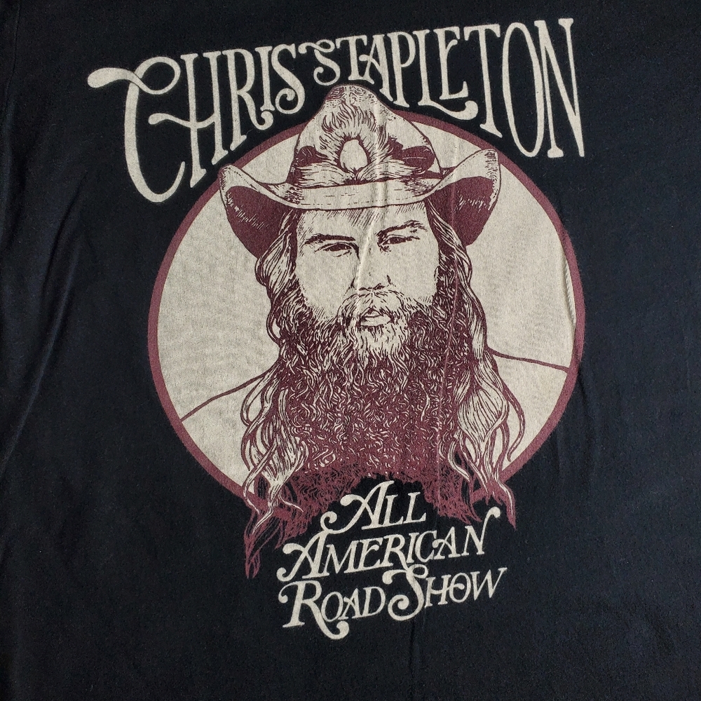 Read Desc. Ladies 2021 Chris Stapleton All American Road Show Tour Shirt sz Med.